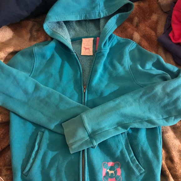 Cute VS pink zip up jacket size medium - Picture 2 of 2